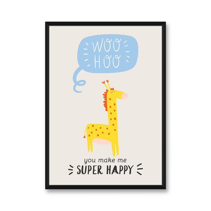 Wall Frame - Happy Giraffe