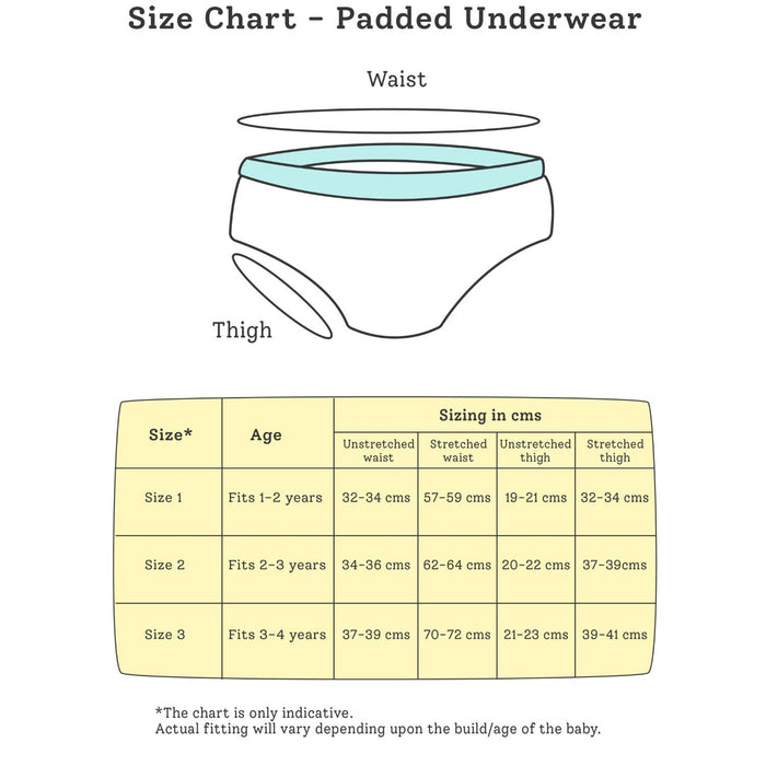 Padded Underwear - Star Gazer Collection (Pack of 3)