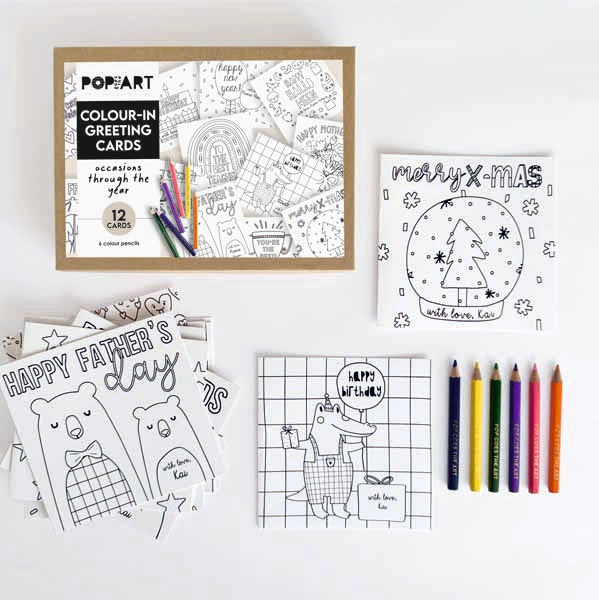 Colour-In Greeting Cards