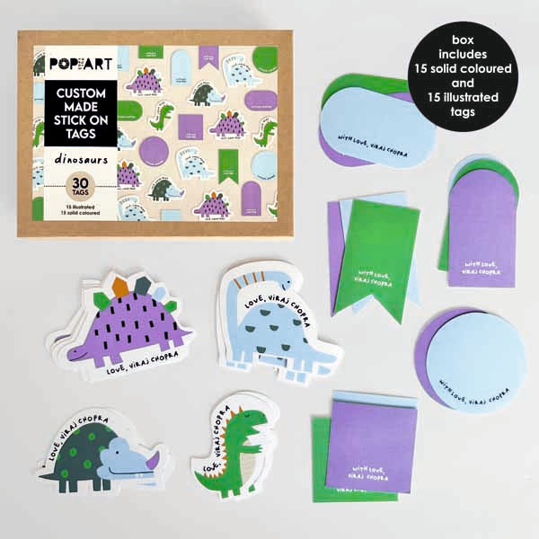 Stick On Tags | Dinosaurs