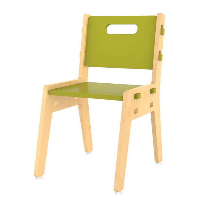 Silver Peach Chair - Green