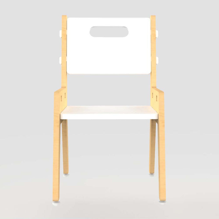Silver Peach Chair - White