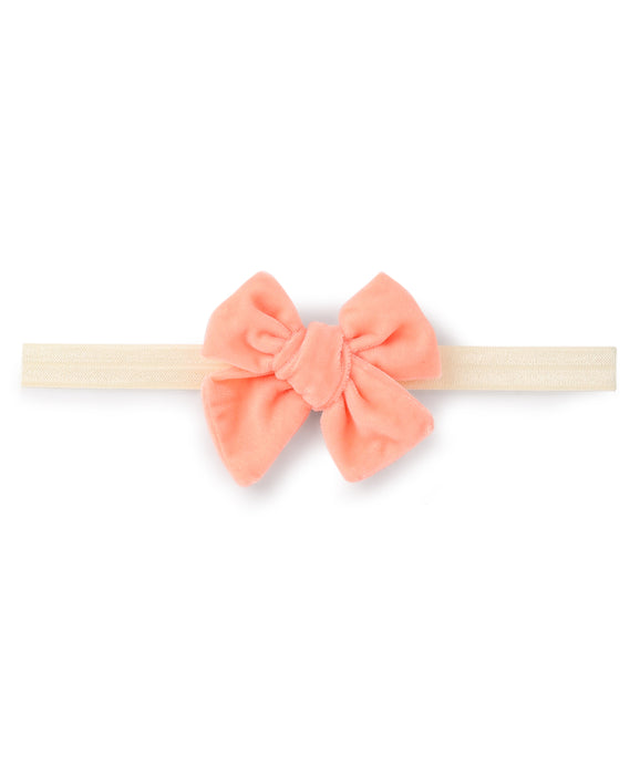 Knot Bow Headband- Peach