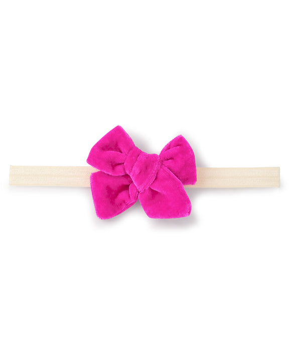 Knot Bow Headband- Neon Pink