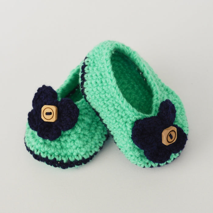 Crochet Baby Booties Woolen BootiesPista-2