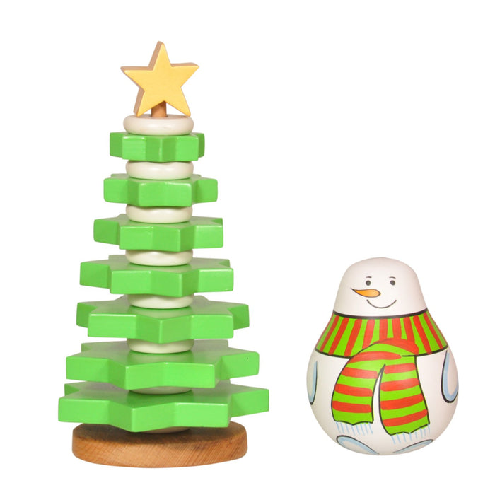 Christmas Combo - Tree Stacker + Roly Poly Snowmen