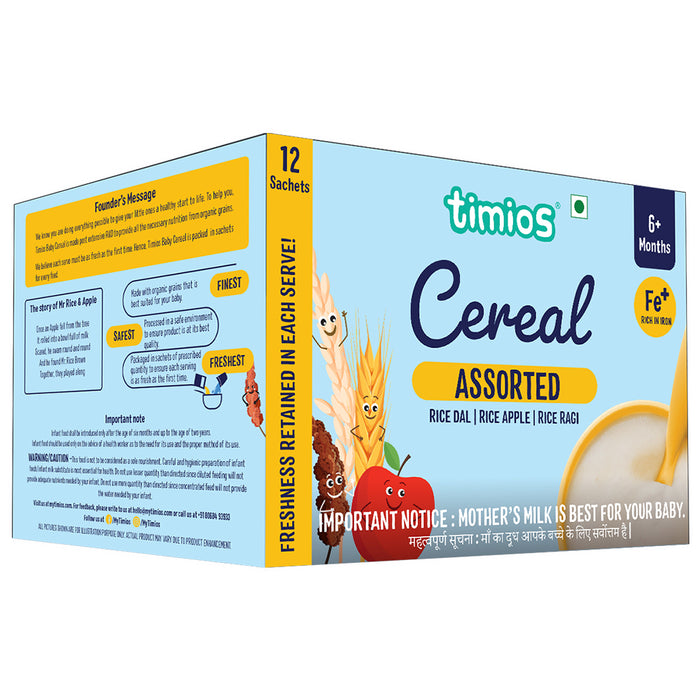 Milk Based Baby Cereal - 6+ Months Assorted
