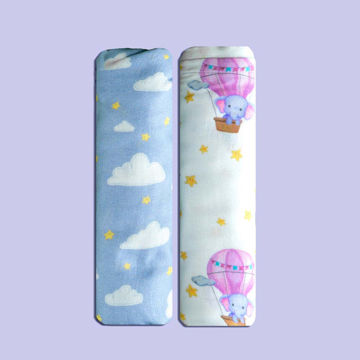 Organic Muslin Swaddles (Set of 2)-Sky is the Limit