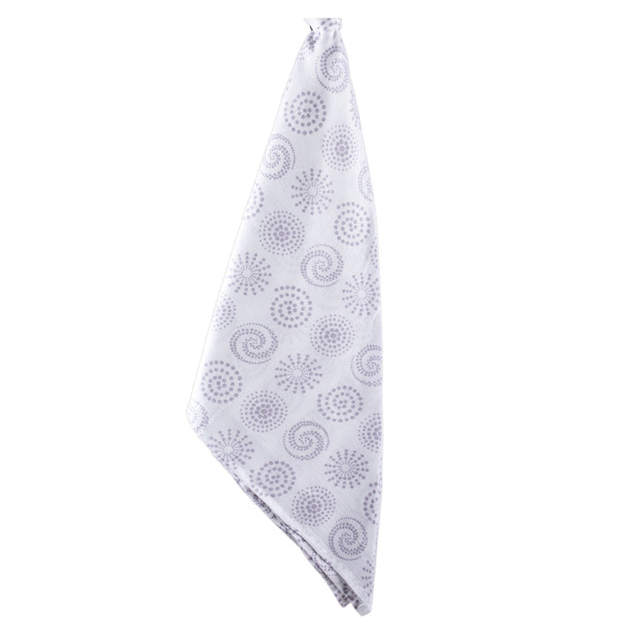 Kaarpas Premium Organic Cotton Muslin Baby Wrap Swaddle with Charming Patterns of Circles, Pack of 1, (Medium 92x92 CM)