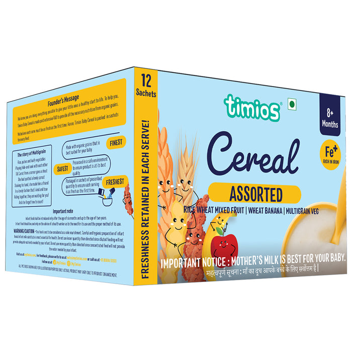 Milk Based Baby Cereal - 8+ Months Assorted