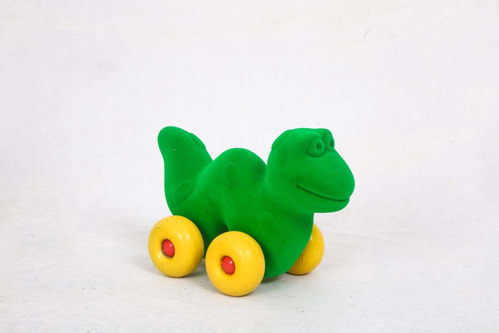 Green Dinosaur With Yellow Wheels  (0 to 10 years)