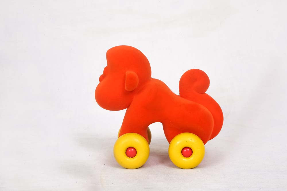 Orange Monkey With Yellow Wheels (0 to 10 years)