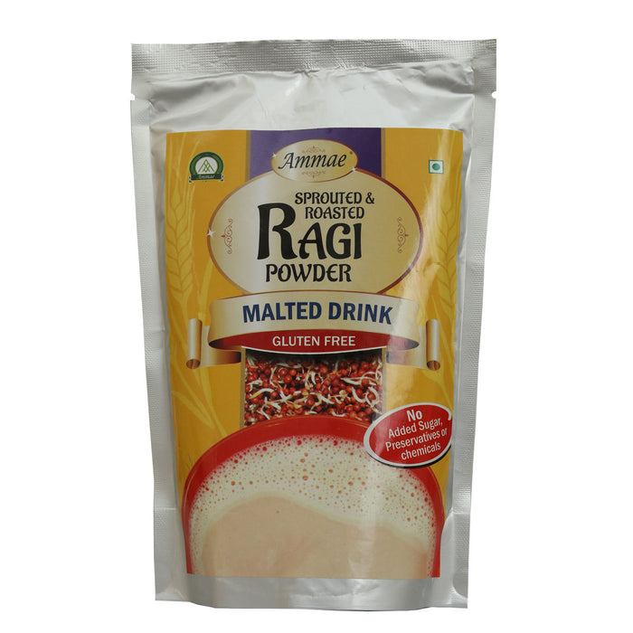 Sprouted and Roasted Ragi powder, 400g, Pack of 2