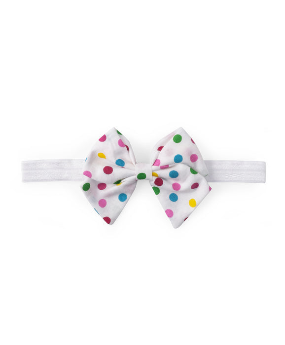 Multi-colour Polka Dots School Bow Headband