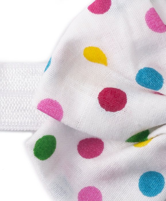 Multi-colour Polka Dots School Bow Headband