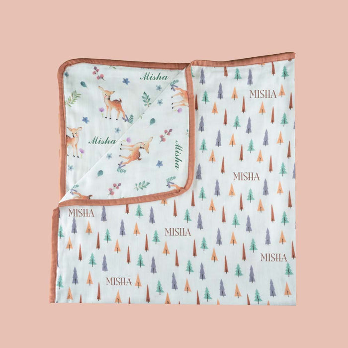 Mini Cot Bedding Set – Enchanted Forest