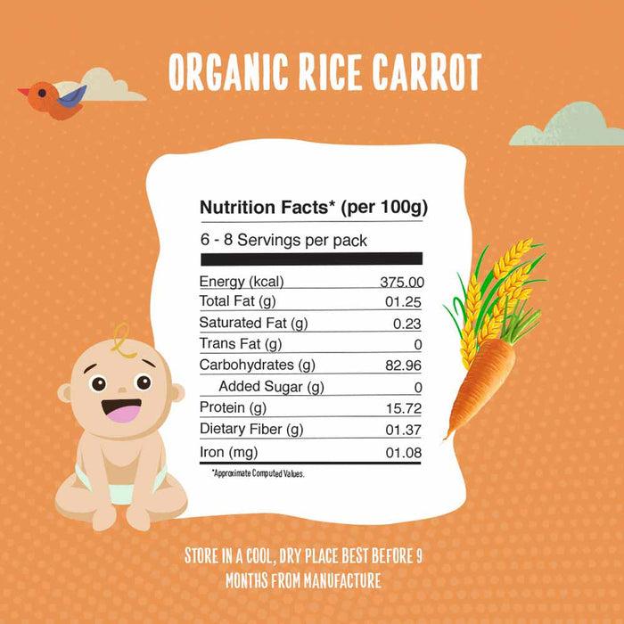 Organic Rice Carrot Porridge