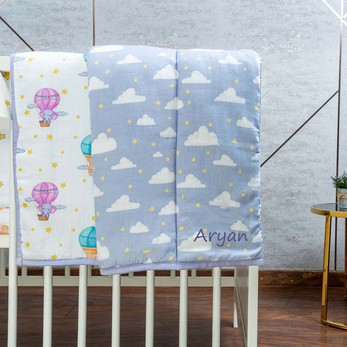 Organic Cot Bedding Set – Sky is the Limit