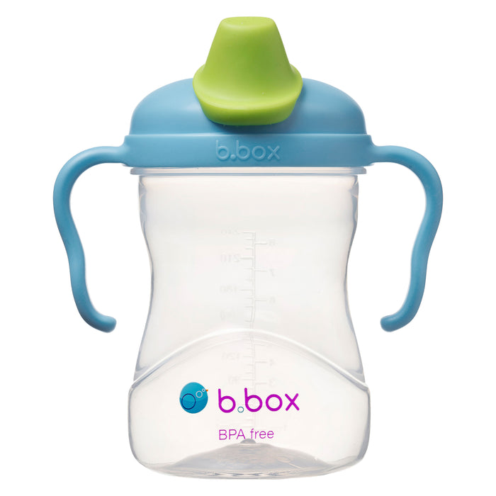 b.box Soft Spout Cup 240ml- Blueberry Blue Green