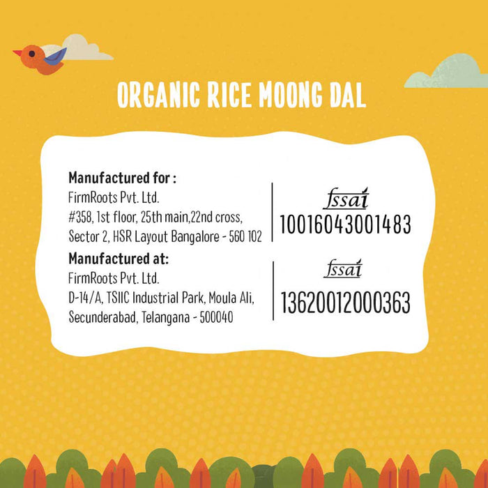 Organic Rice Moong Dal Porridge