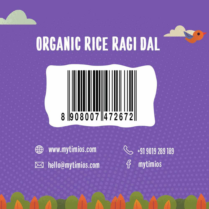 Organic Rice Ragi Dal Porridge