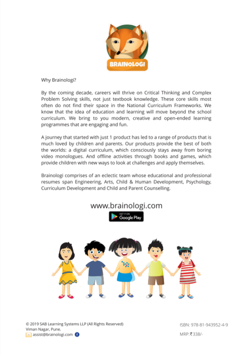 Fun with Logic And Reasoning Activity Book & Android App | Develop Logic, Analytical Thinking & Creativity | For 7-8 Year Olds
