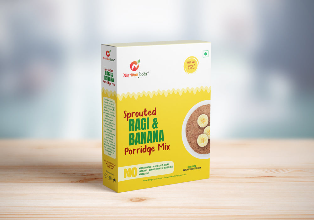 Nutribud Foods Sprouted Ragi and Banana Porridge Mix
