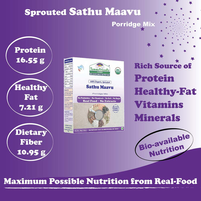 Sprouted Sathu Maavu Porridge Mix