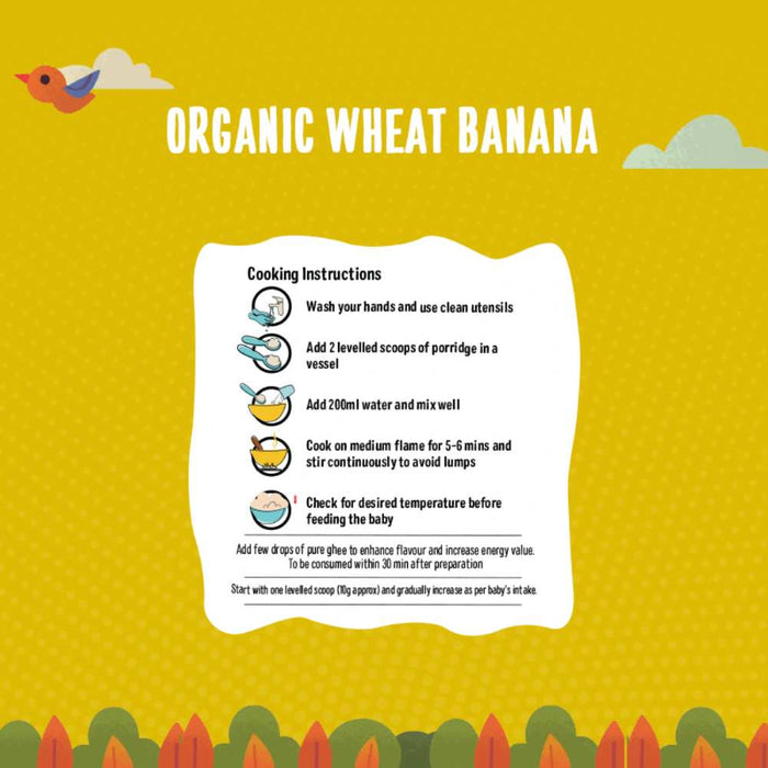 Organic Wheat Banana Porridge