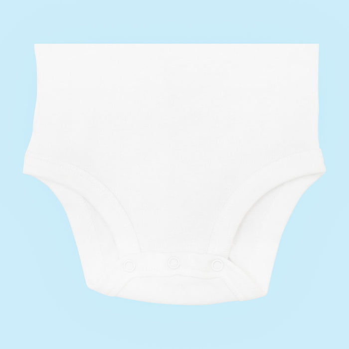 Kaarpas Organic Cotton Baby 2-Piece Dog and Bones print Bodysuit / Onesie Pant Set - (White & Grey)