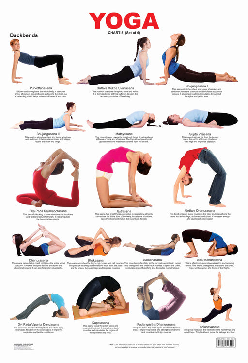 Amazon.com: QuickFit 2 Pack - Yoga Poses Poster Set - Beginner Yoga  Position Charts - Volume 1 & 2 (LAMINATED, 18