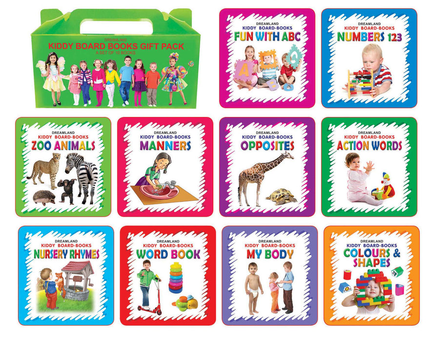 Kiddy Board Book - Gift Pack (10 Titles)