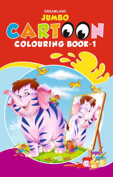 Jumbo Cartoon Colouring Book - 1
