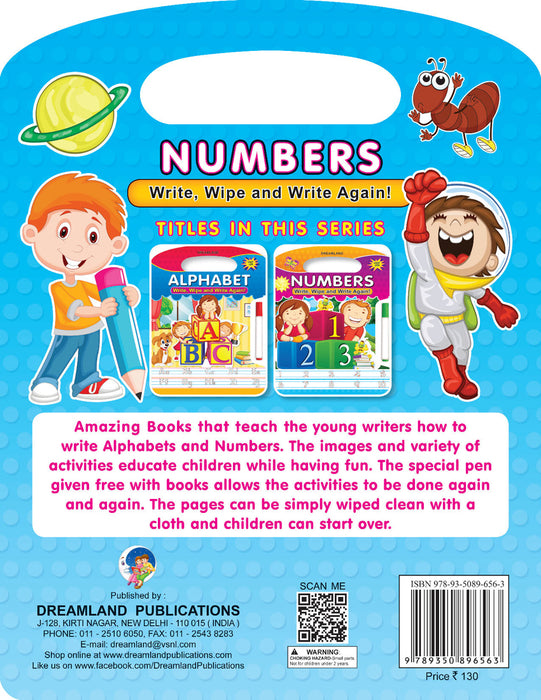 Write and Wipe Book - Numbers