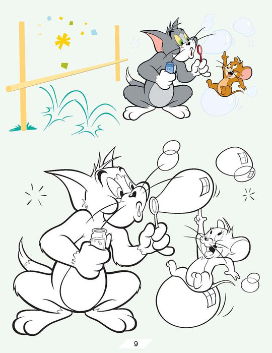 Tom and Jerry Copy Colouring Book
