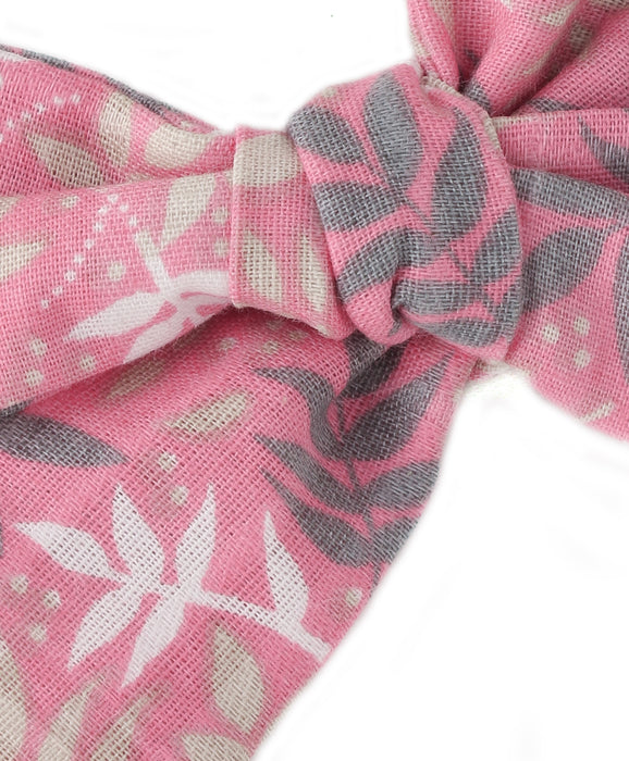 Tiny Knot Bow Headband - Pink