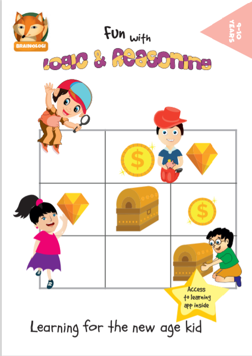 Fun with Logic And Reasoning Activity Book & Android App | Develop Logic, Deductive Skills and Creativity| For 9-10 Year Olds