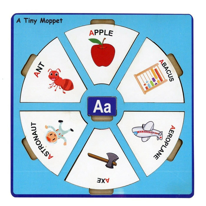 Alphabet wheel puzzle