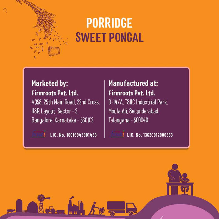 Porridge Junior - Sweet Pongal & Kichdi