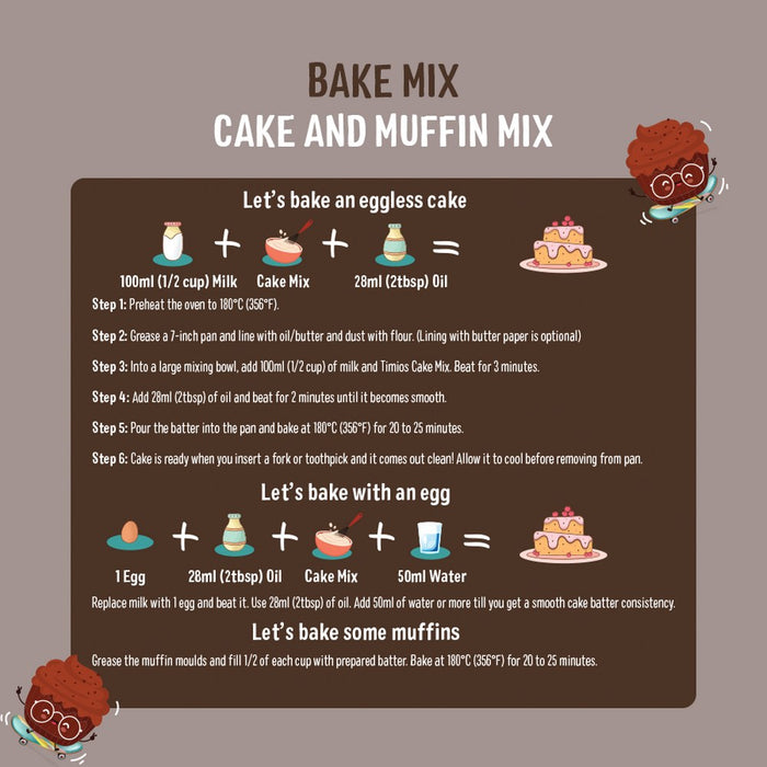 Bake Mix - Cake & Muffin Mix - Chocolate & Vanilla