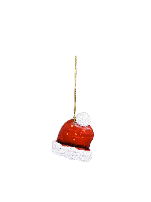 CERAMIC ORNAMENTS - GIFT, CAP, STOCKING, CANDY ( PACK OF 4)
