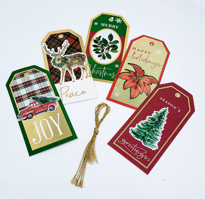Christmas Gift Tags HOLIDAY (Pack of 5)