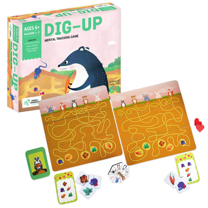 Dig Up - Brain Exercise Game for Kids with flipping boards