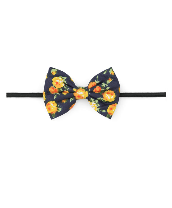 Set Of Two Bow Headbands - Yellow
