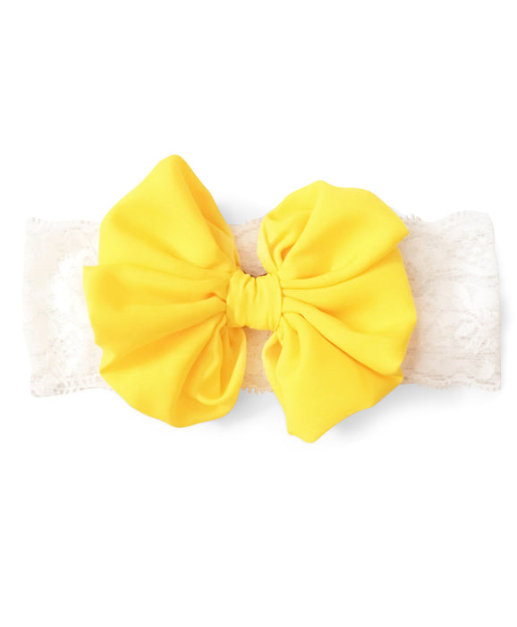 Big Bow Hairband- Yellow