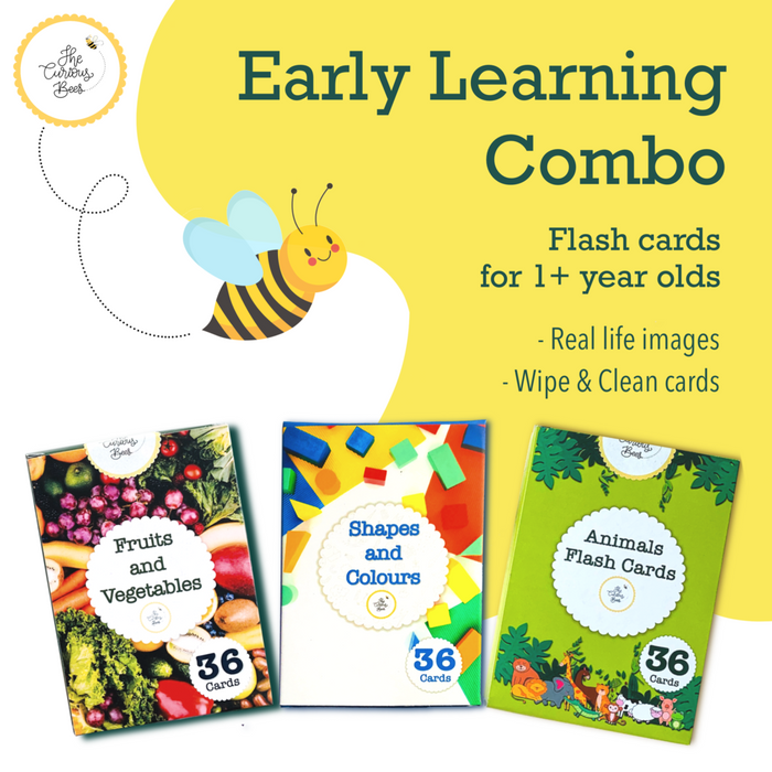 Early Learning Combo Flash Cards Pack
