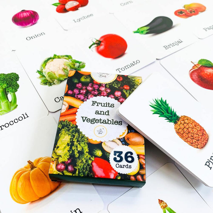 Fruits and Vegetables Flash Cards