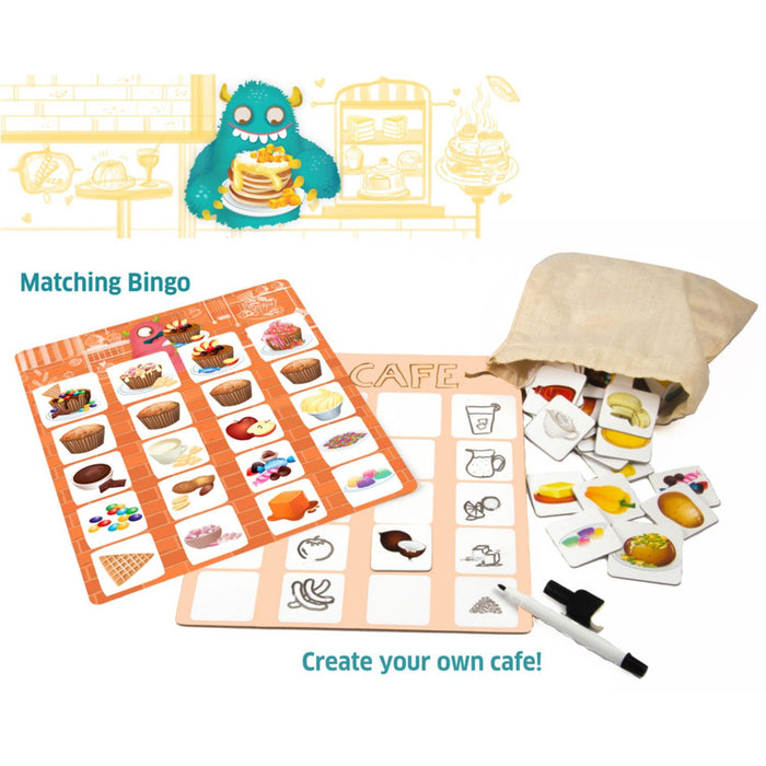Lettuce Play - Picture Food Bingo, Matching and Memory Preschooler Game