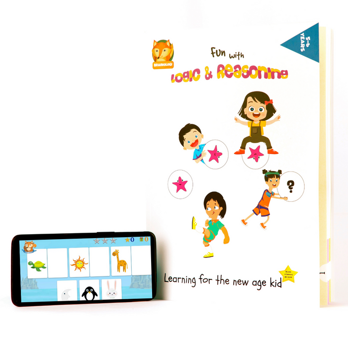 Fun with Logic And Reasoning Activity Book & Android App | Develop Logic & Creativity | For 5-6 Year Olds