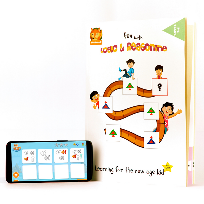 Fun with Logic And Reasoning Activity Book & Android App | Develop Logic, Analytical Thinking & Creativity | For 7-8 Year Olds